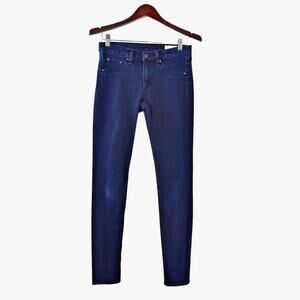 Rag & Bone Size 27 Skinny Jeans Mid Rise Midnight Dark Blue Wash